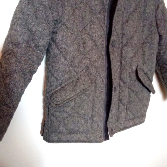 Boy's Quilted Tweed Chore Coat with Corduroy Accents - Picture 3 of 8